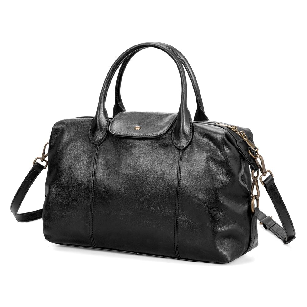 9273 Vintage Leather Satchel Tote Bag, Retro Waxed Leather Purses , Luxury